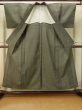 Photo2: Mint P0916Y Vintage Japanese kimono Grayish Taupe HITOE unlined for women / Wool. Line (Grade A) (2)