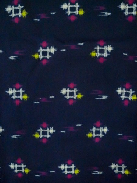 Photo4: P0916Z Vintage Japanese kimono Black HITOE unlined for women / Wool. Parallel Cross, There are stains and impression of use. (Grade D) (4)