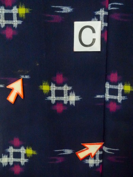 Photo17: P0916Z Vintage Japanese kimono Black HITOE unlined for women / Wool. Parallel Cross, There are stains and impression of use. (Grade D) (17)