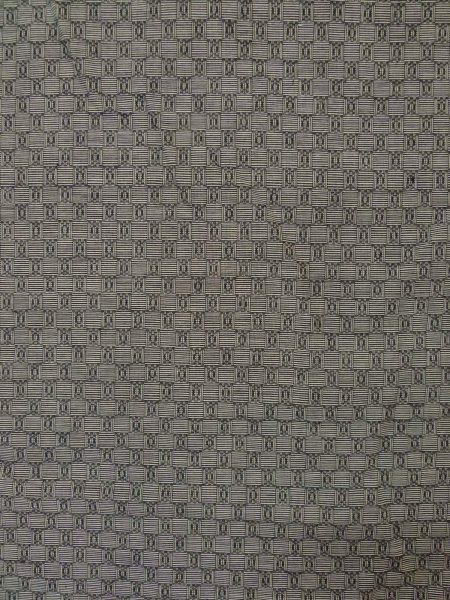 Photo4: P0917A Vintage Japanese kimono Gray HITOE unlined for women / Wool. Geometrical pattern (Grade C) (4)