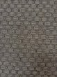 Photo6: P0917A Vintage Japanese kimono Gray HITOE unlined for women / Wool. Geometrical pattern (Grade C) (6)