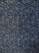Photo4: P0917C Vintage Japanese kimono Dark Navy Blue HITOE unlined for women / Linen. Flower (Grade B) (4)