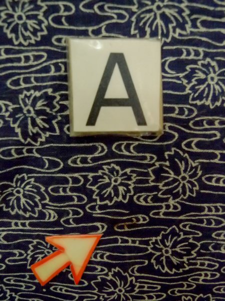 Photo14: P0917C Vintage Japanese kimono Dark Navy Blue HITOE unlined for women / Linen. Flower (Grade B) (14)
