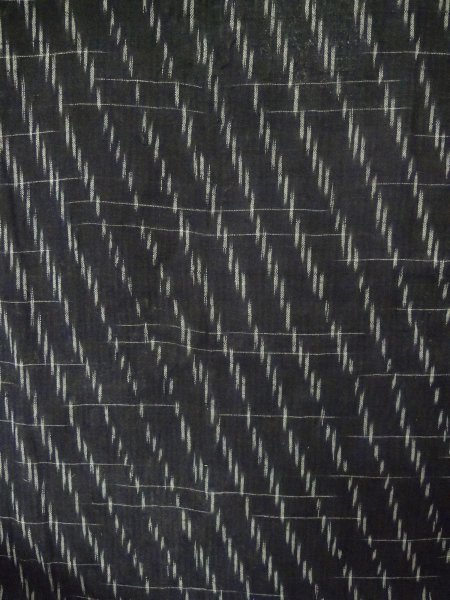 Photo4: P0917D Vintage Japanese kimono Black HITOE unlined for women / Linen. Line, 他ダメージあり (Grade B) (4)