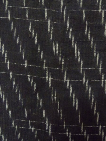 Photo6: P0917D Vintage Japanese kimono Black HITOE unlined for women / Linen. Line, 他ダメージあり (Grade B) (6)