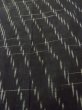 Photo8: P0917D Vintage Japanese kimono Black HITOE unlined for women / Linen. Line, 他ダメージあり (Grade B) (8)