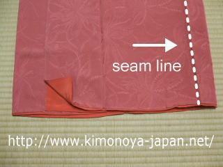 The seam line (stitch line) came in front.