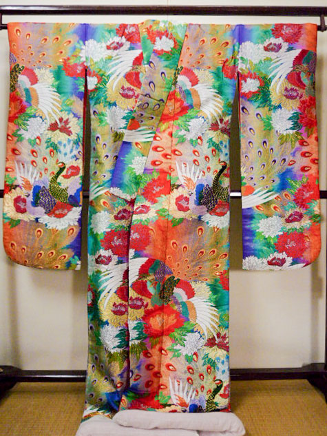 Mint F1202C Used Japanese Kimono Shiny Purple UCHIKAKE Wedding by Silk ...